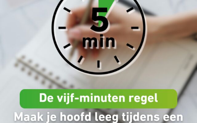 De 5 minuten-regel: maak je hoofd leeg tijdens een volle werkdag