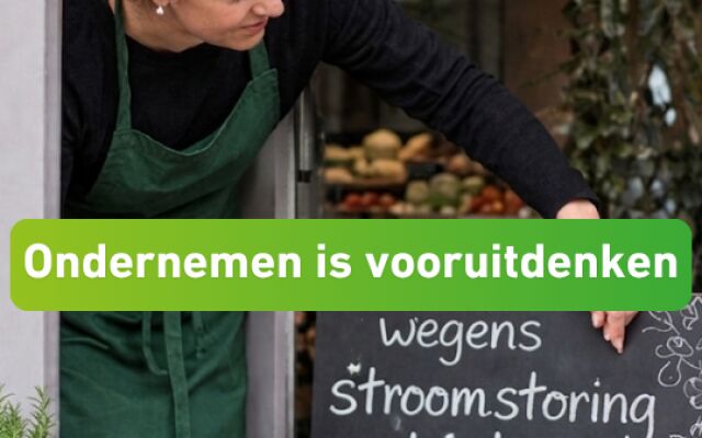 Ondernemen is vooruitdenken