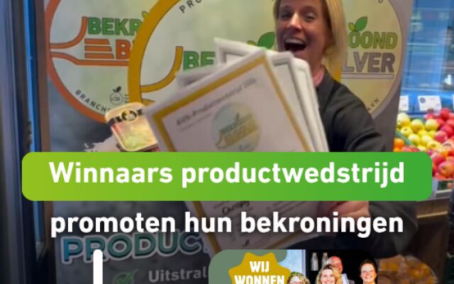 Winnaars productwedstrijd laten hun succes zien