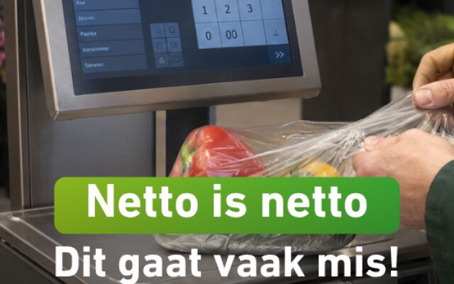 Netto is netto: zo zit het met wegen en verpakken